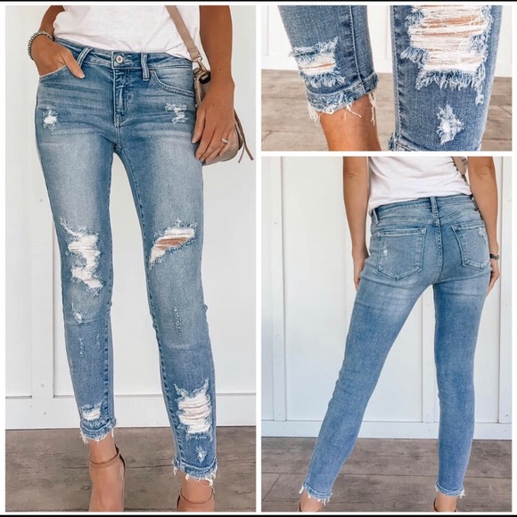Distressed skinny jeans - Picture 1 of 1